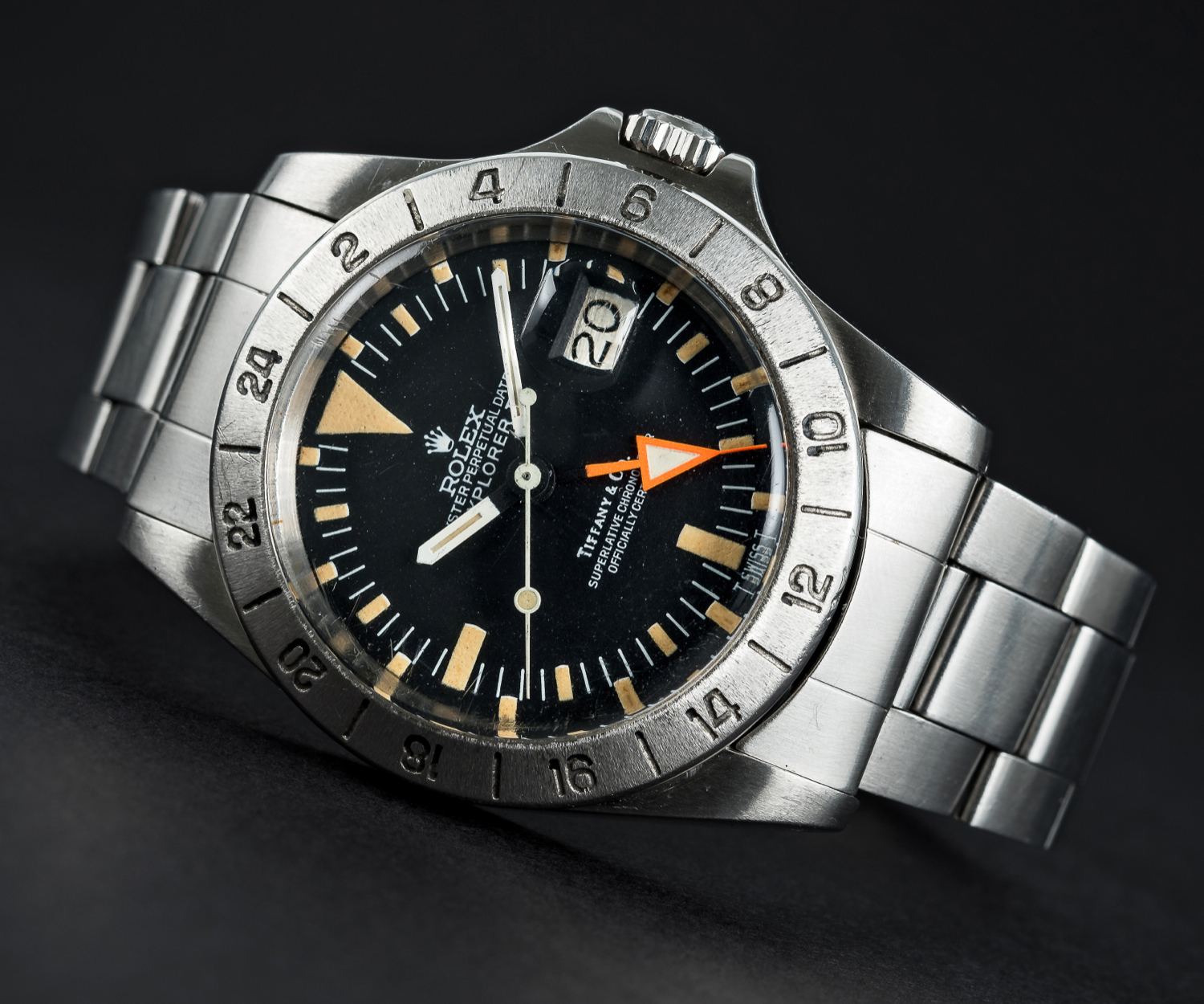 A VERY RARE GENTLEMAN'S STAINLESS STEEL ROLEX OYSTER PERPETUAL DATE EXPLORER II "ORANGE HAND" - Image 2 of 13