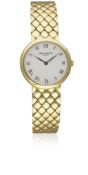 A FINE LADIES 18K SOLID GOLD PATEK PHILIPPE CALATRAVA BRACELET WATCH CIRCA 1990s, REF. 4821/1 WITH