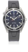 A GENTLEMAN'S STAINLESS STEEL OMEGA SEAMASTER PROFESSIONAL PLANET OCEAN CO-AXIAL CHRONOMETER WRIST