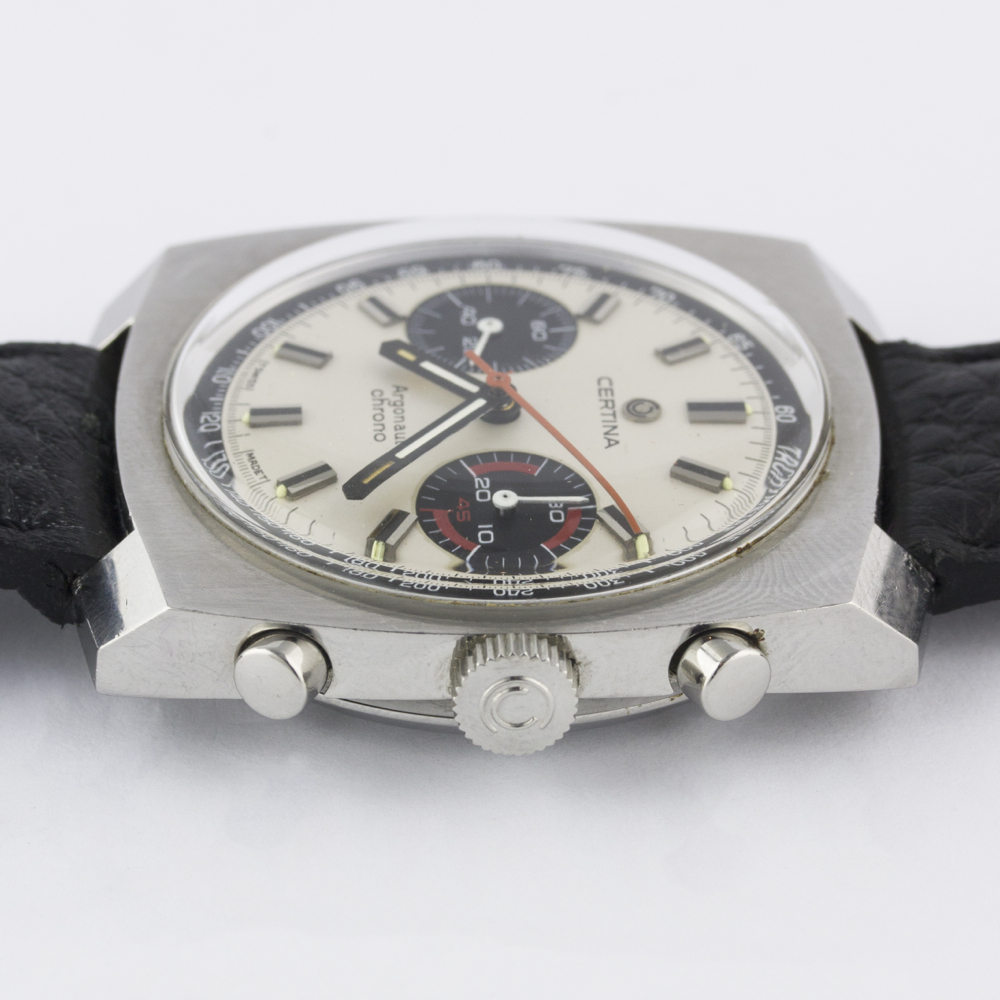 A RARE GENTLEMAN'S STAINLESS STEEL CERTINA ARGONAUT CHRONO CHRONOGRAPH WRIST WATCH CIRCA 1970, - Image 10 of 11