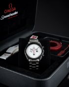 A RARE GENTLEMAN'S STAINLESS STEEL OMEGA SPEEDMASTER PROFESSIONAL 