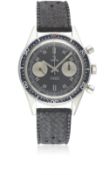 A GENTLEMAN'S STAINLESS STEEL YEMA "DAYTONA" CHRONOGRAPH WRIST WATCH CIRCA 1968 Movement: 17J,