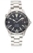 A GENTLEMAN'S LARGE SIZE STAINLESS STEEL OMEGA SEAMASTER 300M AUTOMATIC CHRONOMETER BRACELET WATCH