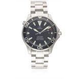 A GENTLEMAN'S LARGE SIZE STAINLESS STEEL OMEGA SEAMASTER 300M AUTOMATIC CHRONOMETER BRACELET WATCH