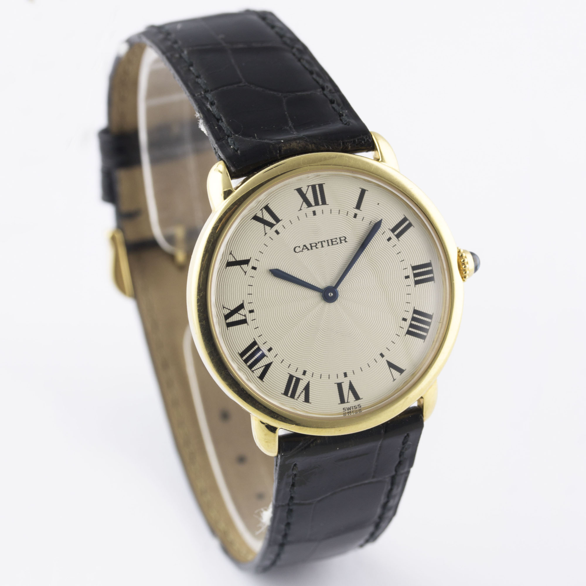 A GENTLEMAN'S 18K SOLID GOLD CARTIER RONDE LOUIS MECANIQUE WRIST WATCH CIRCA 2000, REF. 0900 1 - Image 5 of 10