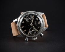 A RARE GENTLEMAN'S LARGE SIZE STAINLESS STEEL CONSUL ANTIMAGNETIC WATERPROOF CHRONOGRAPH WRIST WATCH