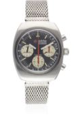 A RARE GENTLEMAN'S STAINLESS STEEL ROAMER STINGRAY CHRONO CHRONOGRAPH BRACELET WATCH CIRCA 1970,