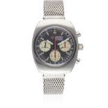 A RARE GENTLEMAN'S STAINLESS STEEL ROAMER STINGRAY CHRONO CHRONOGRAPH BRACELET WATCH CIRCA 1970,