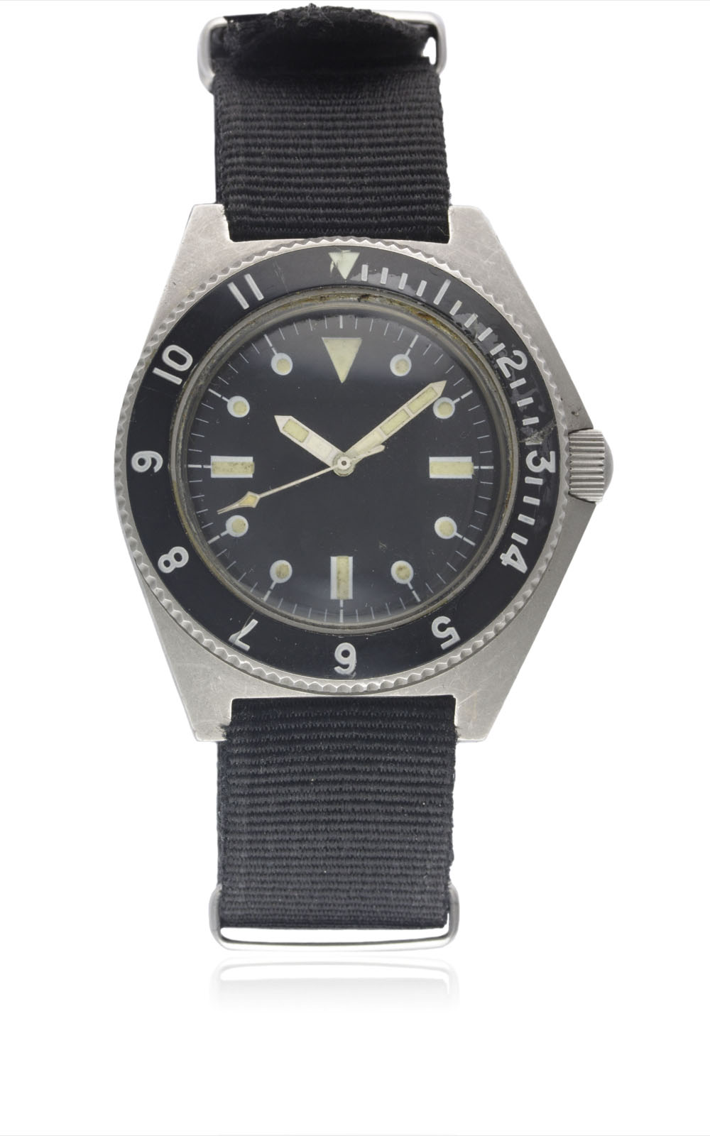 A VERY RARE GENTLEMAN'S STAINLESS STEEL US MILITARY SPECIAL FORCES BENRUS TYPE I WRIST WATCH DATED