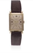 A GENTLEMAN'S 18K SOLID PINK GOLD VACHERON & CONSTANTIN WRIST WATCH CIRCA 1950 Movement: 17J, manual