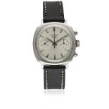 A GENTLEMAN'S STAINLESS STEEL HEUER CAMARO CHRONOGRAPH WRIST WATCH CIRCA 1970, REF. 7743S