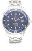 A GENTLEMAN'S LARGE SIZE STAINLESS STEEL OMEGA SEAMASTER PROFESSIONAL 