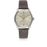 A GENTLEMAN'S STAINLESS STEEL OMEGA WRIST WATCH CIRCA 1961, REF. 2640-61 SC  Movement: 16J, manual