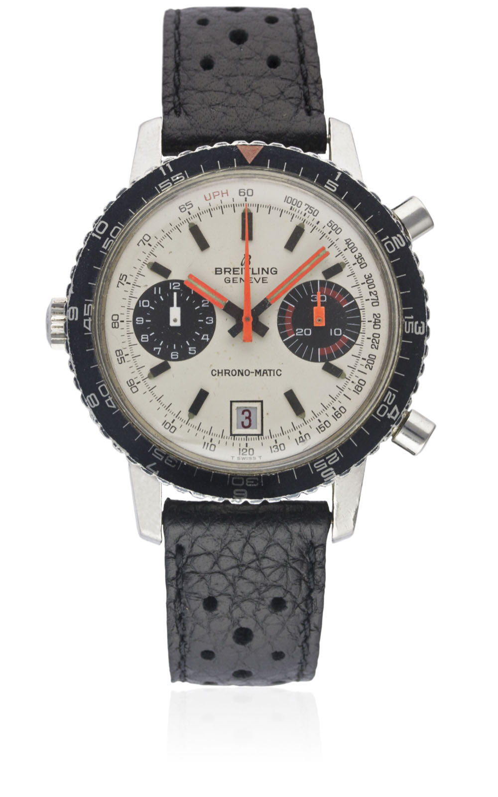 A GENTLEMAN'S STAINLESS STEEL BREITLING CHRONO-MATIC CHRONOGRAPH WRIST WATCH CIRCA 1969, REF. 2110