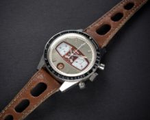 A VERY RARE GENTLEMAN'S STAINLESS STEEL YEMA RALLYE "FORMICA" CHRONOGRAPH WRIST WATCH CIRCA 1970