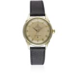 A GENTLEMAN'S STEEL & GOLD OMEGA CONSTELLATION CHRONOMETER WRIST WATCH CIRCA 1952, REF. 2652-10 SC