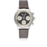 A GENTLEMAN'S STAINLESS STEEL HEUER TRIPLE CALENDAR CHRONOGRAPH WRIST WATCH CIRCA 1960s, REF. 2547NS