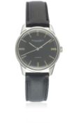 A GENTLEMAN'S STAINLESS STEEL IWC AUTOMATIC WRIST WATCH CIRCA 1960s, REF. R 810 A WITH BRUSHED