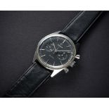 A RARE GENTLEMAN'S STAINLESS STEEL OMEGA DE VILLE CHRONOGRAPH WRIST WATCH CIRCA 1968, REF. 145.017