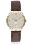 A GENTLEMAN'S 9CT SOLID GOLD IWC SCHAFFHAUSEN WRIST WATCH CIRCA 1960s Movement: Manual wind, cal.