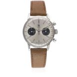 A RARE GENTLEMAN'S STAINLESS STEEL LIP "TOP TIME" CHRONOGRAPH WRIST WATCH CIRCA 1960s, WITH "