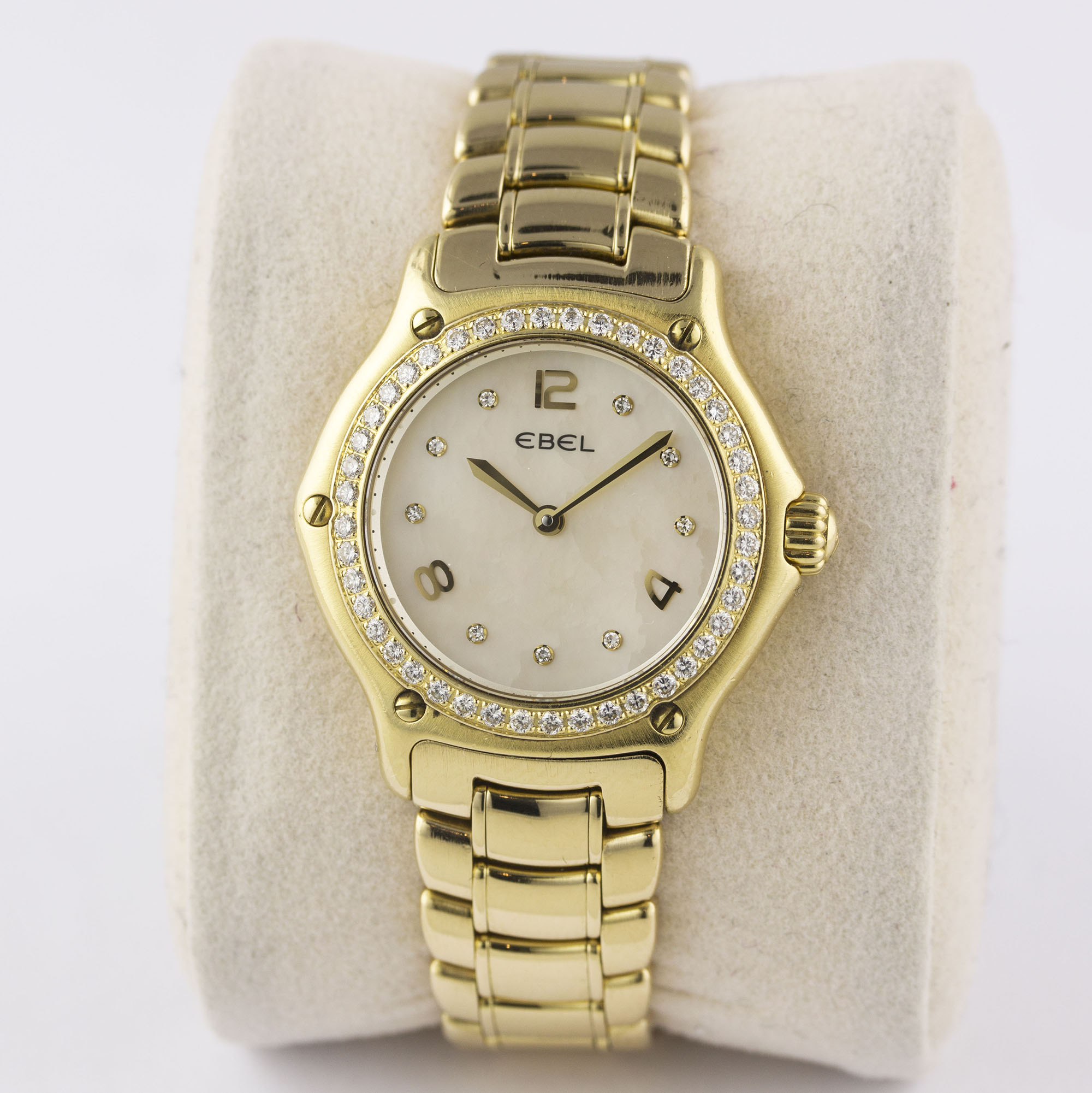 A LADIES 18K SOLID GOLD & DIAMOND EBEL 1911 BRACELET WATCH CIRCA 2000s, REF. E8090224 WITH - Image 2 of 8