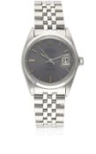 A GENTLEMAN'S STAINLESS STEEL ROLEX OYSTER PERPETUAL AIR KING DATE BRACELET WATCH CIRCA 1968, REF.