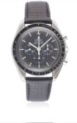 A GENTLEMAN'S STAINLESS STEEL OMEGA SPEEDMASTER PROFESSIONAL CHRONOGRAPH WRIST WATCH DATED 1988,