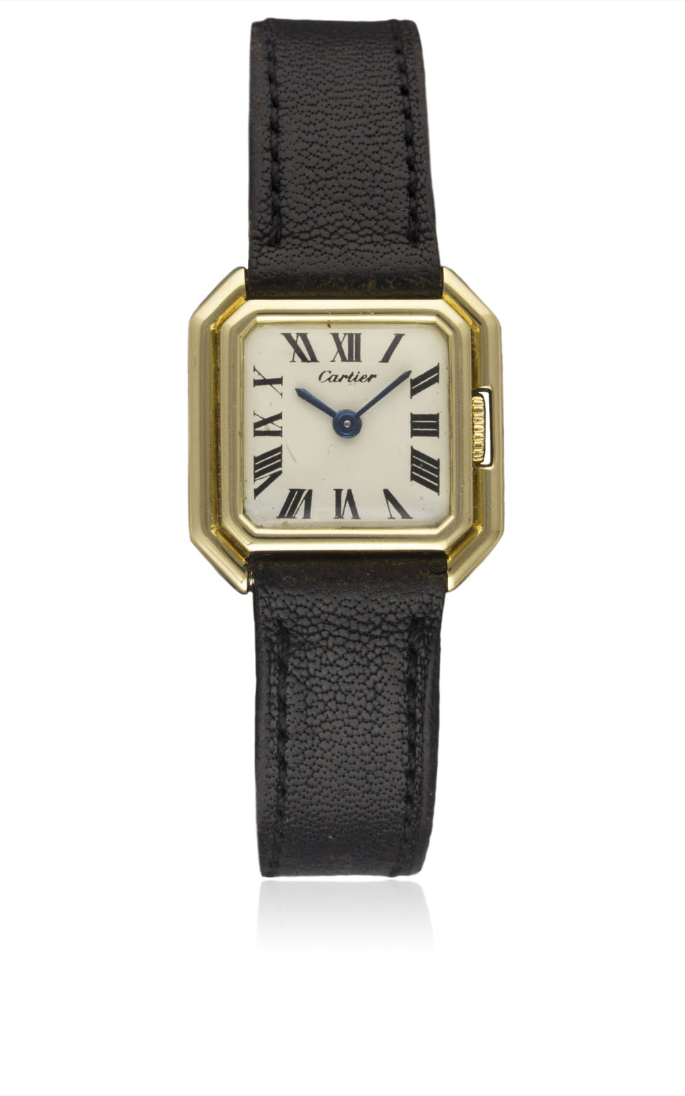 A RARE LADIES 18K SOLID GOLD CARTIER LONDON CEINTURE WRIST WATCH CIRCA 1969, WITH LONDON HALLMARKS