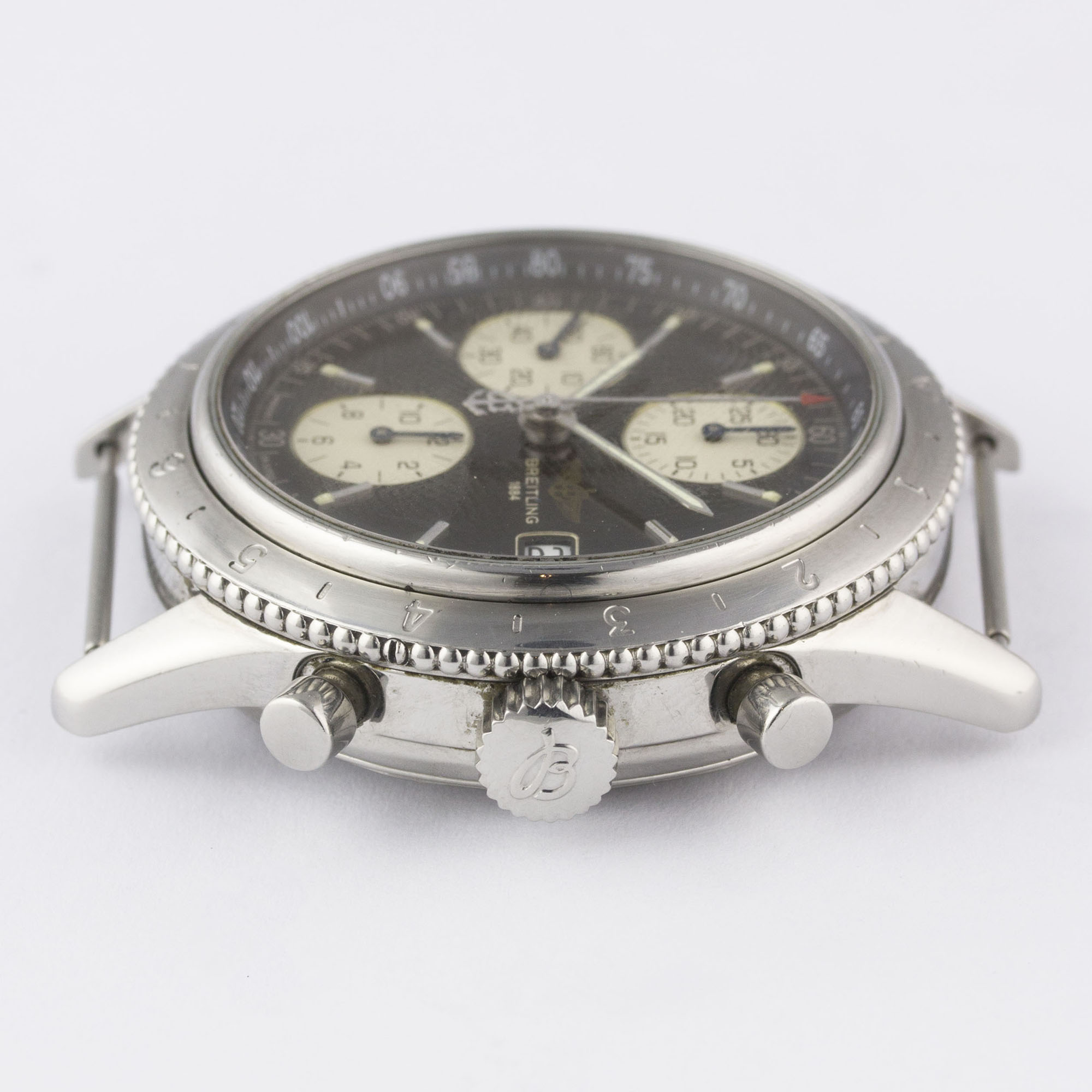 A RARE GENTLEMAN'S STAINLESS STEEL BREITLING NAVITIMER AVI AUTOMATIC CHRONOGRAPH WRIST WATCH CIRCA - Image 7 of 8