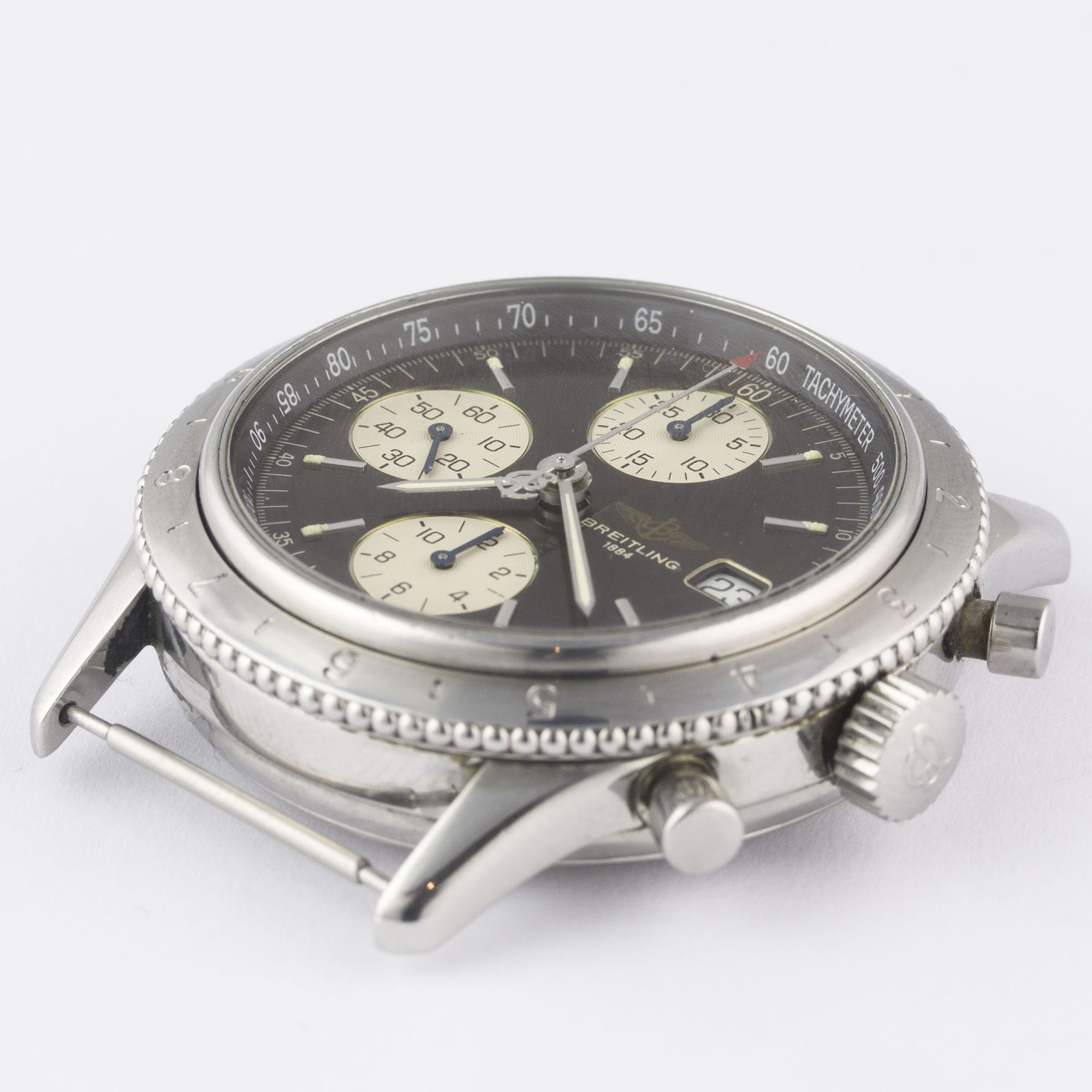 A RARE GENTLEMAN'S STAINLESS STEEL BREITLING NAVITIMER AVI AUTOMATIC CHRONOGRAPH WRIST WATCH CIRCA - Image 3 of 8