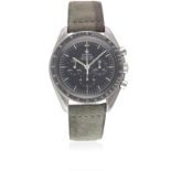 A GENTLEMAN'S STAINLESS STEEL OMEGA SPEEDMASTER PROFESSIONAL CHRONOGRAPH WRIST WATCH CIRCA 1973,