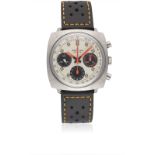 A GENTLEMAN'S STAINLESS STEEL BREITLING TOP TIME CHRONOGRAPH WRIST WATCH CIRCA 1969, REF. 814