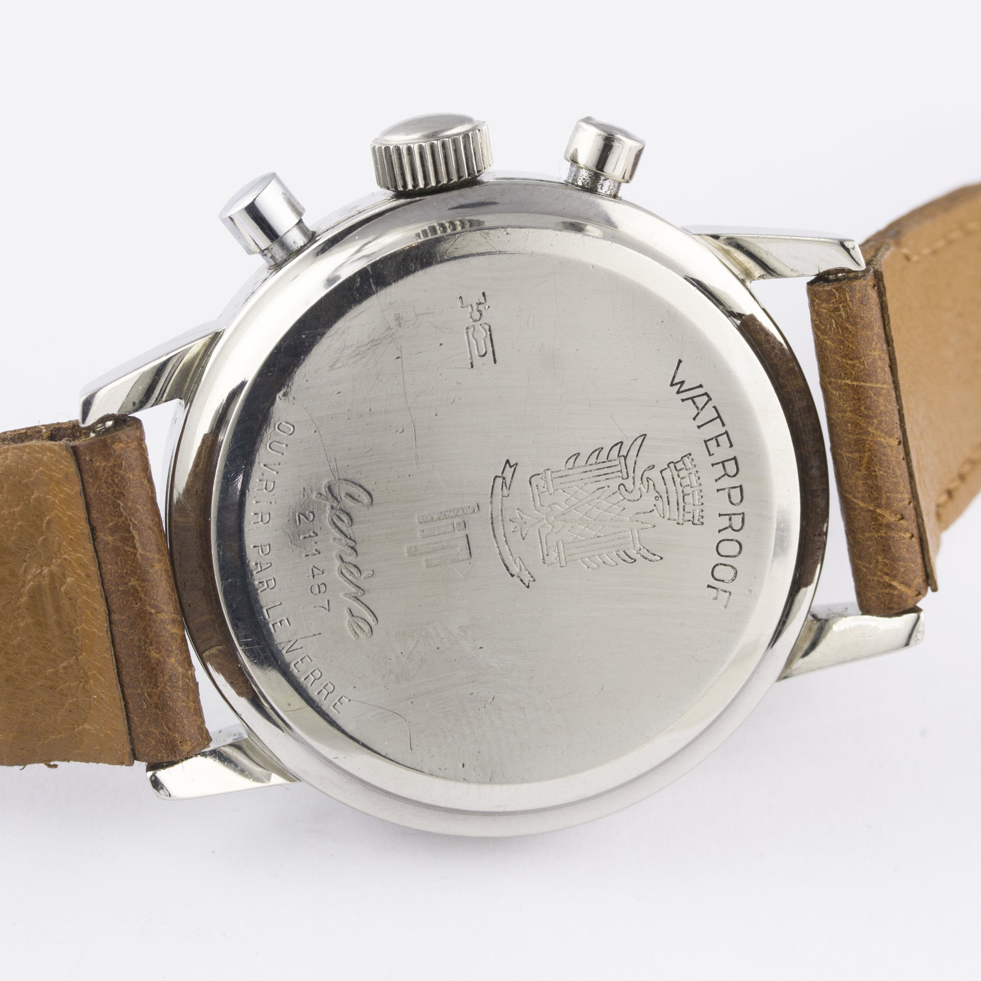 A RARE GENTLEMAN'S STAINLESS STEEL LIP "TOP TIME" CHRONOGRAPH WRIST WATCH CIRCA 1960s, WITH " - Image 6 of 8