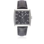 A GENTLEMAN'S STAINLESS STEEL TAG HEUER MONACO AUTOMATIC WRIST WATCH DATED 2013, REF. WW2110-0