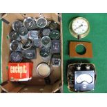 Box of dashboard gauges,