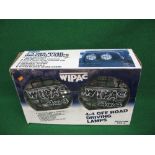 Two Wipac boxed 4x4 off road driving 8" dia 100 watt lamps