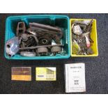 Crate of mostly Triumph GT6 and Vitesse parts and a crate of small fixings