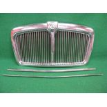 MG badged chrome radiator surround with badge bar and trim - 28" wide