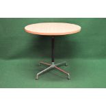 Charles Eames circular dining table by Vitra,