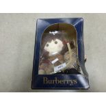 A vintage Burberry doll, boxed