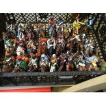 Box of approx 27 Del Prado painted lead figures on horseback