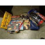 A collection of boxed toys to include British Telecom Services, Thunderbirds monopoly and other toys