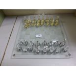 Glass chess set