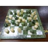 A marble chess set