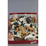 Box of vintage plastic farmyard animals etc including Britains