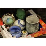 A Royal Crown Derby two handled bowl, along a Chinese bowl, ginger jar and various other items