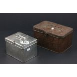 Steel lunchbox plus a vintage Turnwrights toffee tin