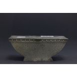 Art Deco Hammered Pewter Casket