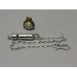 The Metropolitan Policeman's Whistle with Chain and Macclesfield Police Lighter